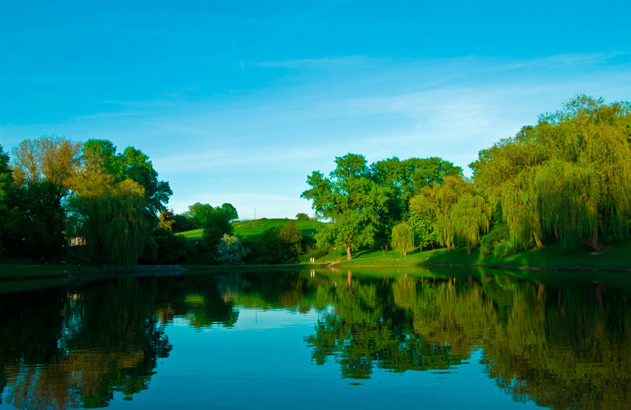Moczydło Park in Warsaw