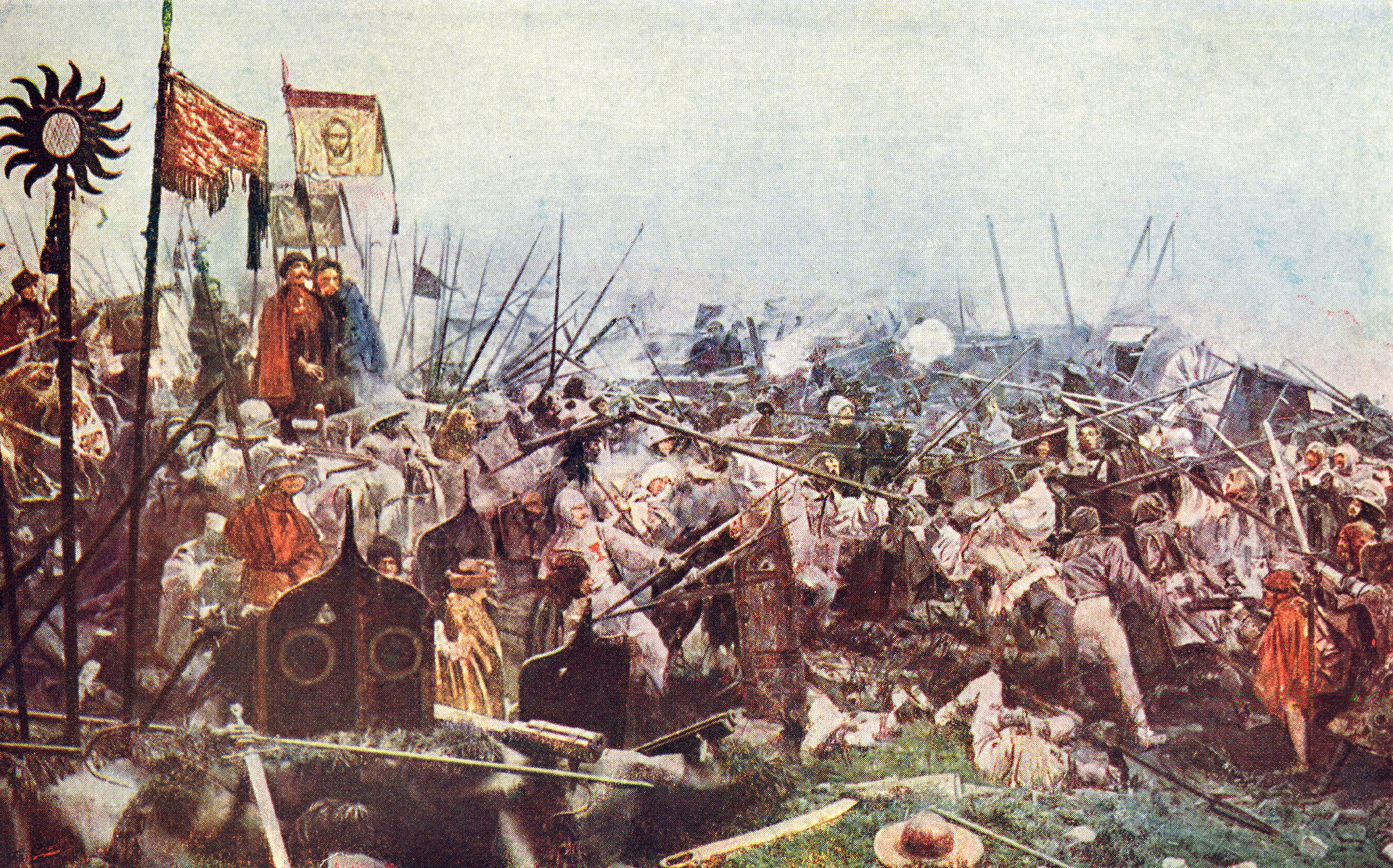 Marold panorama of the Battle of Lipany
