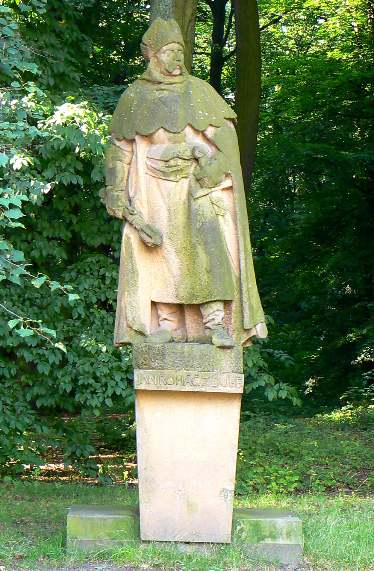 Statue of Jan Roháč z Dubé by Alois Sopr