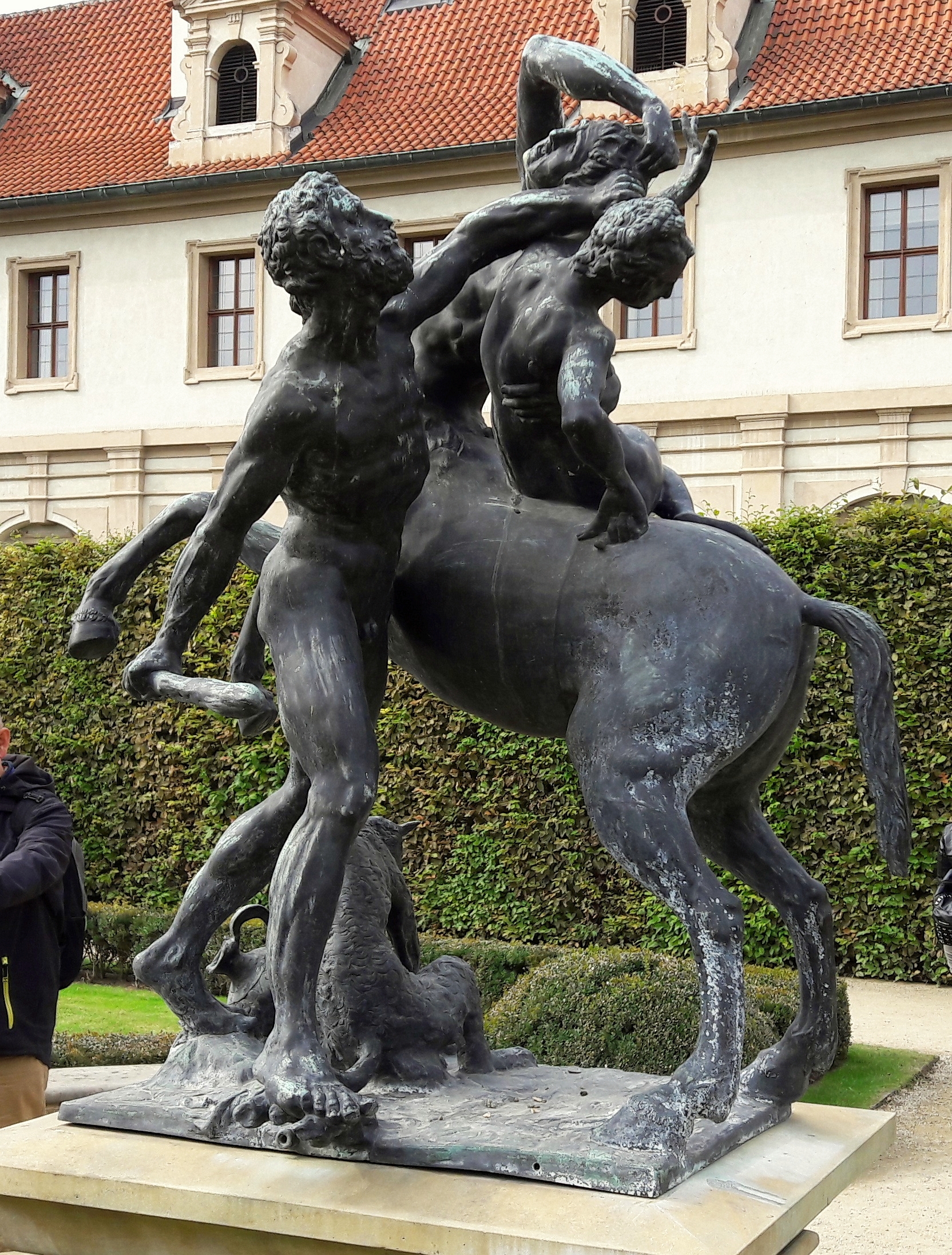 Hercules frees Deianeira from the centaur Nessus by Adriaen de Vries