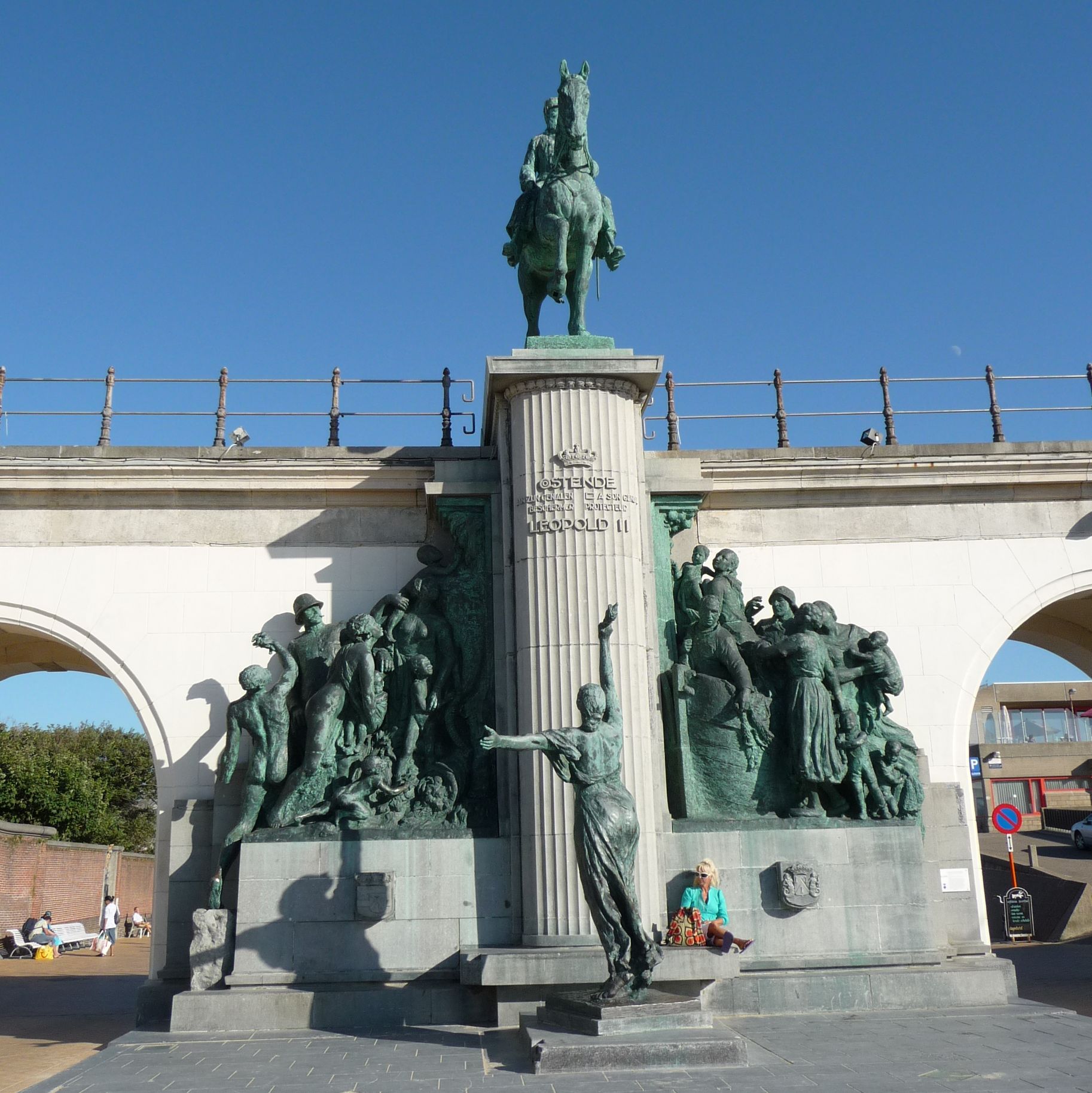 monument of Leopold II in Ostend